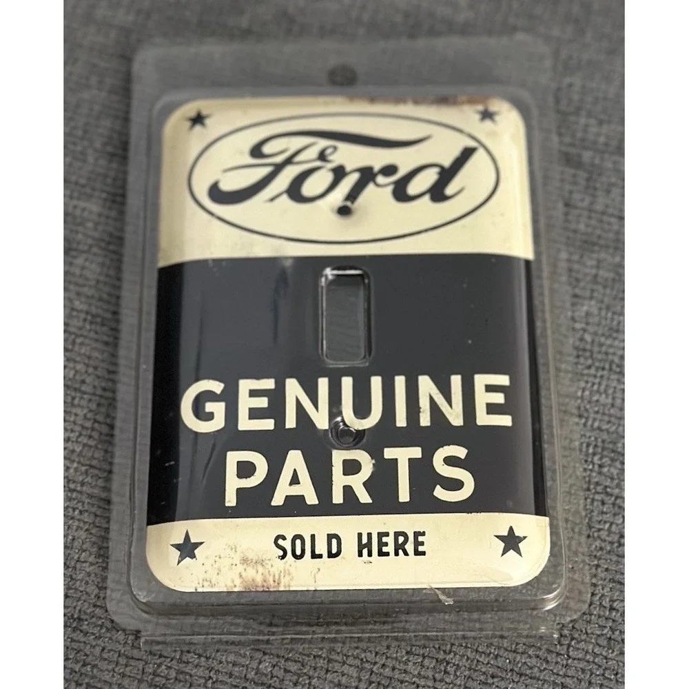 Ford Light Switch Plate Cover Genuine Parts Service Garage Gas Oil Bar Pub Sign